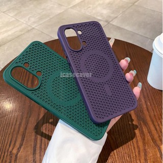 สําหรับ Xiaomi POCO X8 Pro Max 5G 2025 POCOX8ProMax กระจายความร้อนตาข่ายกรณีแม่เหล็ก Cooling Breathable ไร้สายชาร์จฝาครอบกลับปลอก