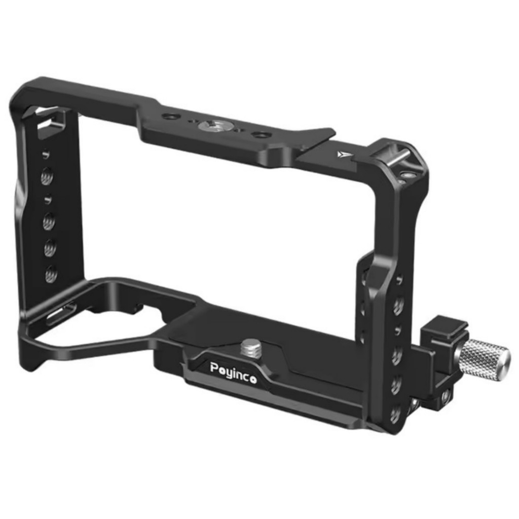 กรงกล้องอลูมิเนียมสําหรับ Sony A7C II A7CR พร้อม Arca Swiss Quick Release Base Video Rig อุปกรณ์เสริ