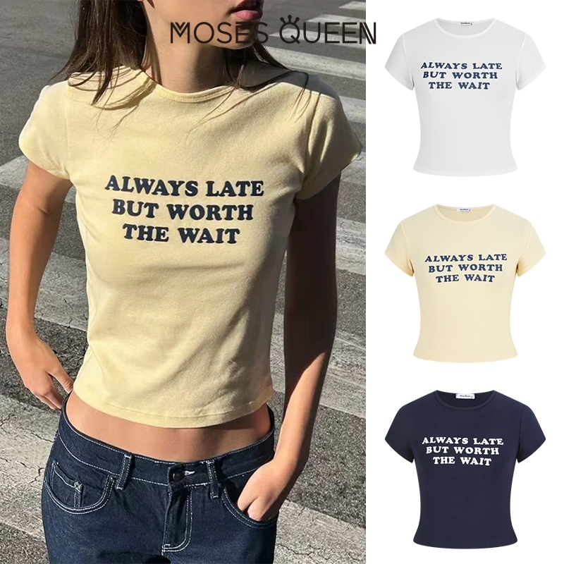 MOSESQUEEN แจ็กเก็ตคอวีแบบโมเดิร์น พิมพ์ตัวอักษรสไตล์แฟชั่น ผ้าเนื้อนุ่มสบาย เหมาะสำหรับผู้หญิงทุกคน #63549