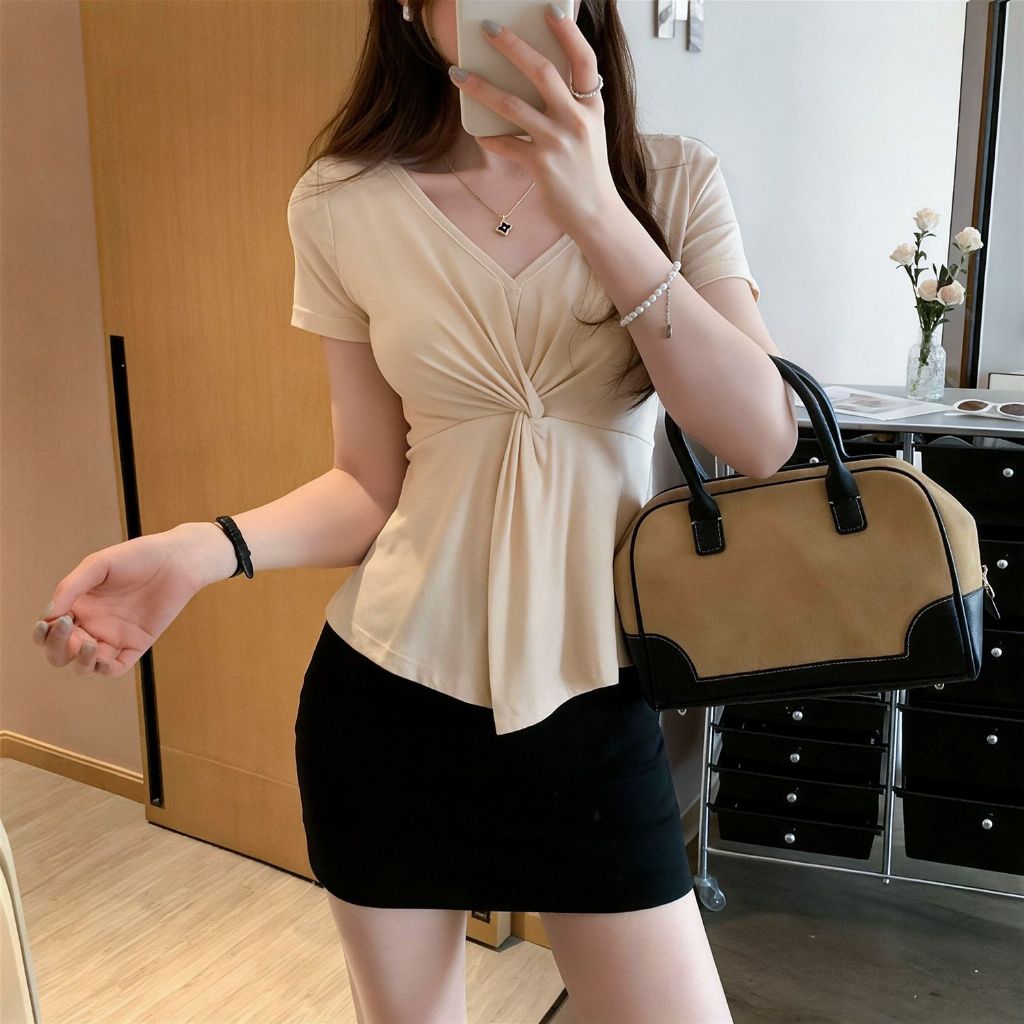 3 สี S-2XL ขนาดใหญ่ด้านบนผู้หญิงแหล่งโรงงานสินค้าเดี่ยวฤดูใบไม้ผลิฤดูใบไม้ร่วงฤดูร้อนที่ไม่ซ้ํากัน S