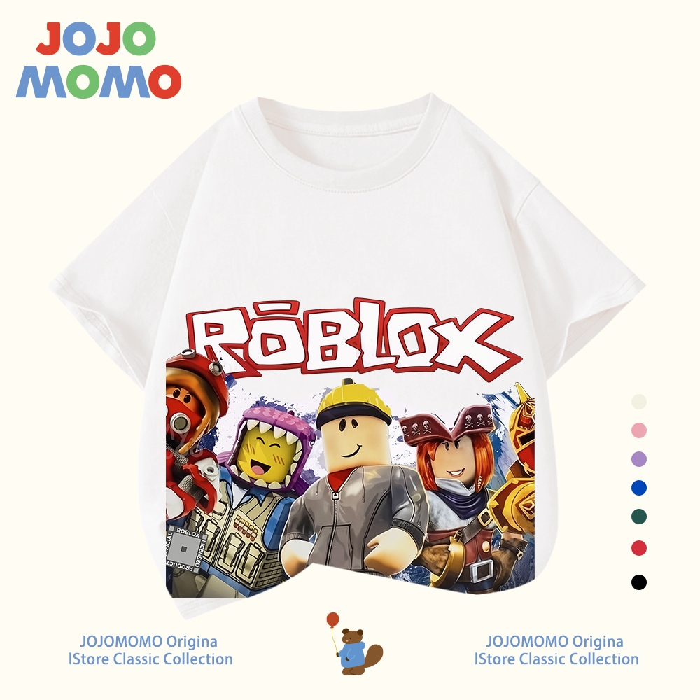【ส่งในวันเดียวกัน】เสื้อยืดเด็กชาย ลายเกม Roblox ผ้าคุณภาพดี ระบายอากาศดี ถูกใจเด็กชายสุดๆ! สำหรับ 1-13 ปี
