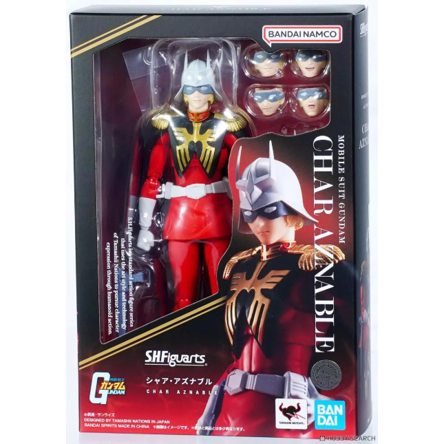 Bandai SHF Char Aznable Aznable Red Comet Duck Mobile Suit Gundam Action Figure