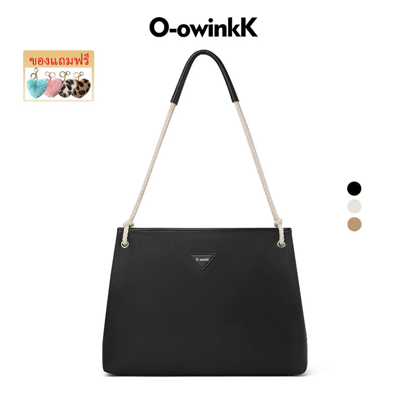 O-owinkK Tote Bag ความจุใหญ่ มีซิปปิด ป้องกันฝุ่น ทนทาน กันน้ำ