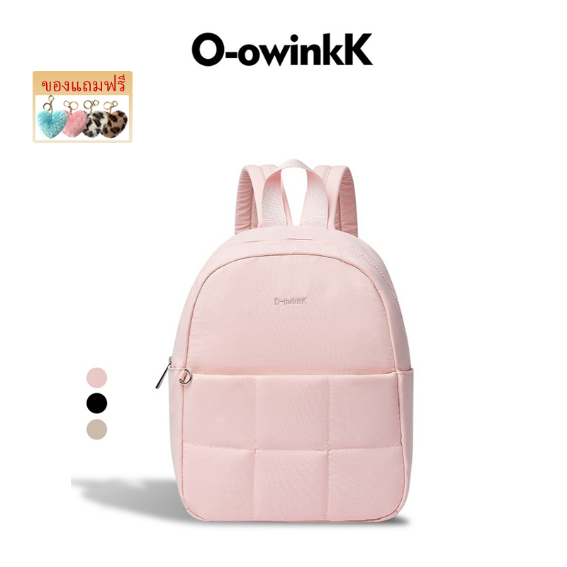 O-owinkK PuffBack Bag กระเป๋าเป้สะพายหลัง น้ำหนักเบา ทนทาน มีซิปปิด
