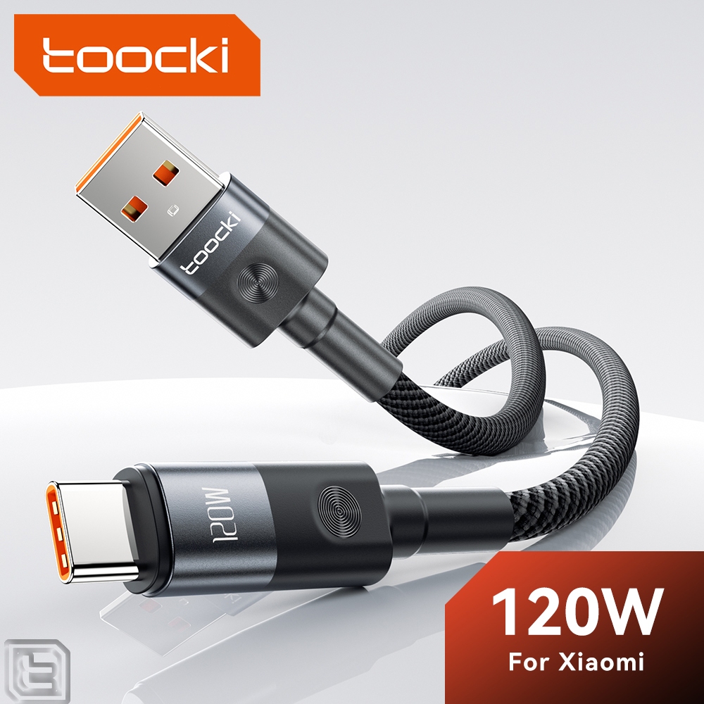Toocki 6A 120W USB Type C สายชาร์จเร็ว 480Mbps USB C สายเคเบิลข้อมูลสําหรับ Xiaomi Super Flash Charge