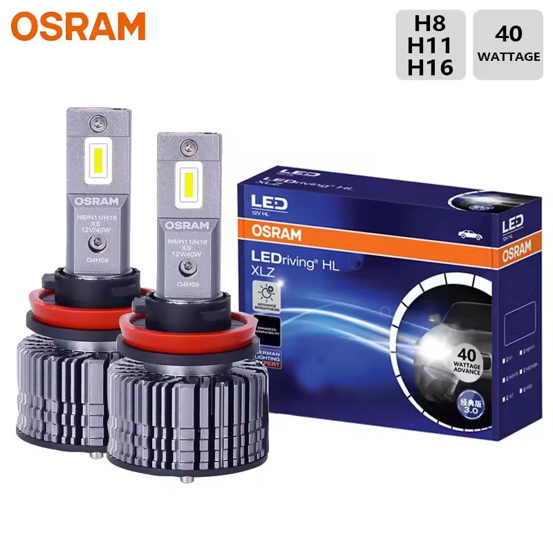 OSRAM LED XLZ H16 H11 H9 H8 CLASSIC 3.0 LEDriving 12V 40W โคมไฟอัพเกรดอัตโนมัติ 6000K Cool White หลอ