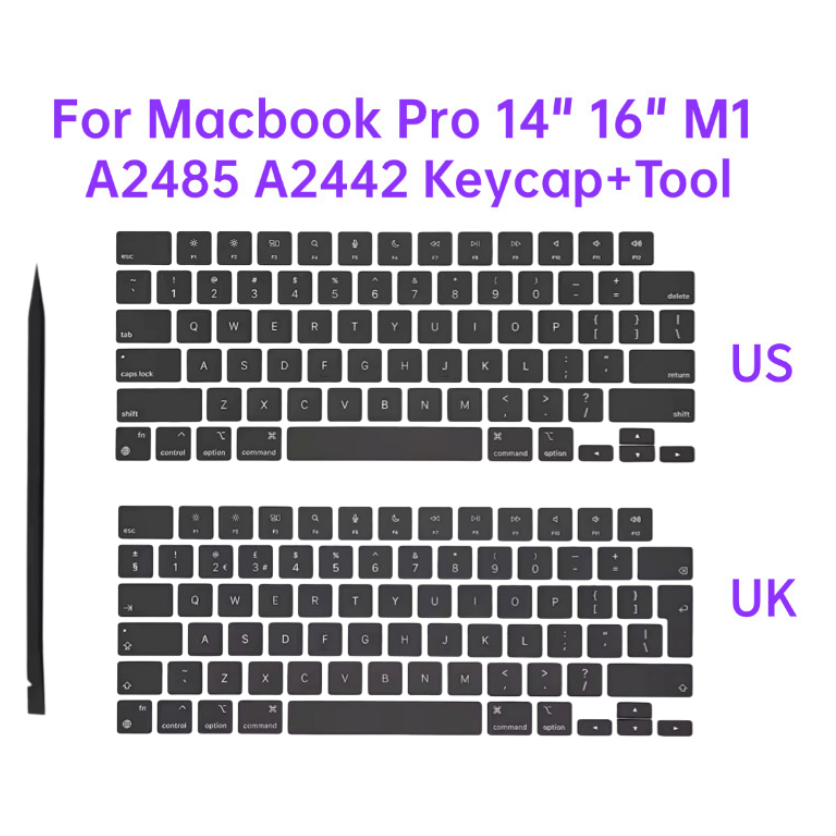 ใหม่คีย์บอร์ดคีย์ Keycap สําหรับ Macbook Pro Air 14 "16" A2442 A2485 A2779 A2780 A2918 A2991 A2992 A