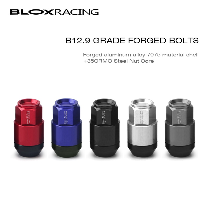 น็อตล้ออลูมิเนียมอัลลอย 12.9 Forged 7075 และน็อตล้อเหล็ก 35CRMO M14x1.5 12x1.5 12x1.25 4 ชิ้น