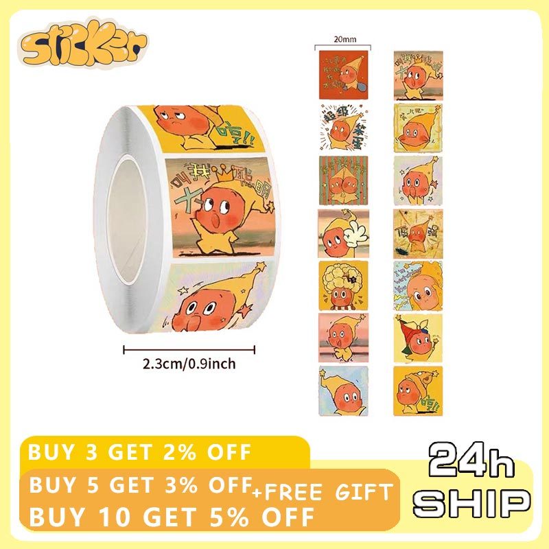 500 ชิ้น/ม้วน Twinkle Twinkle การ์ตูนปิดผนึกสติกเกอร์ตกแต่งแล็ปท็อป Decals รางวัลเด็กของขวัญของเล่น
