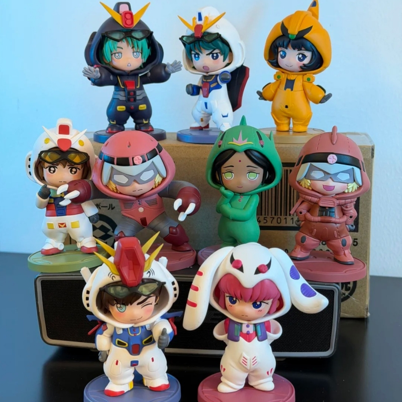[พร้อมส่ง ของแท้] Bandai BNFIGURE Q Pajamars Gundam กันดั้ม Universal Century กล่องสุ่ม โมเดล ฟิกเกอร์ ตุ๊กตาน่ารัก ของตกแต่งโต๊ะ ของขวัญวันเกิด
