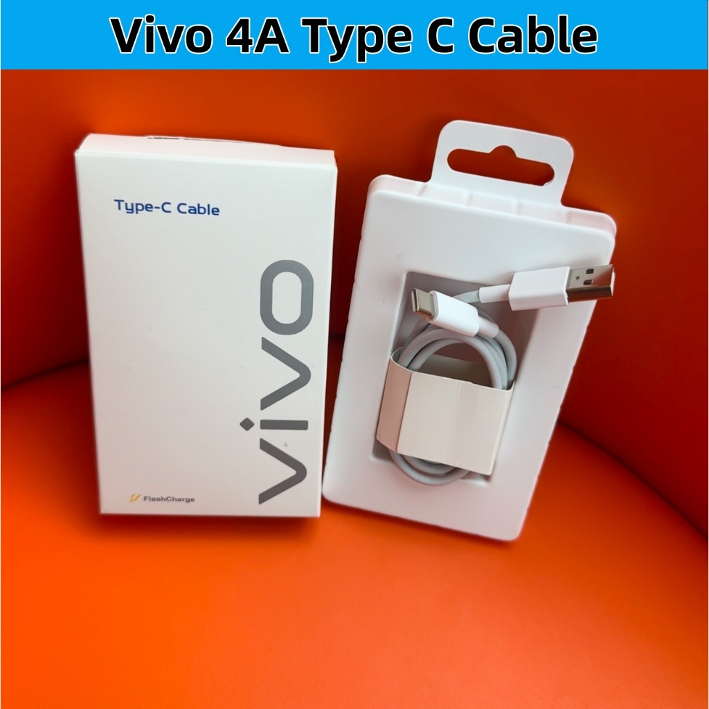 สาย Vivo 4A Type-C ถึง USB-A ดั้งเดิม Fast Charging Data Sync สําหรับ vivo X100 X90 iQOO 12