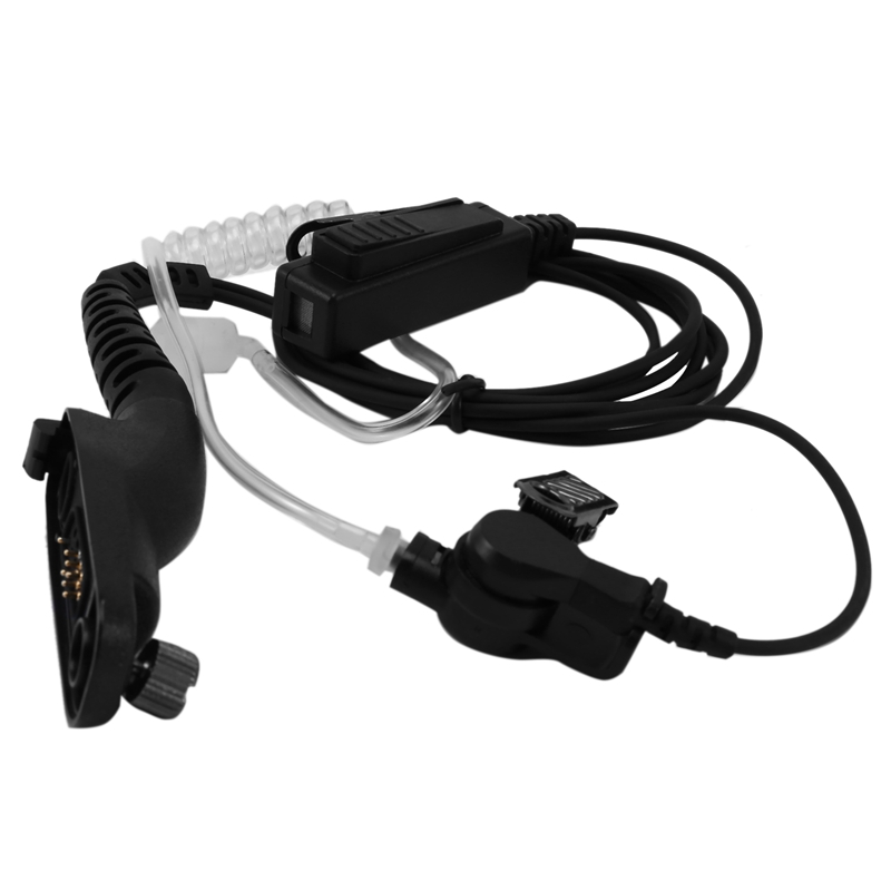 FBI Air Acoustic Tube Earpiece PTT Mic ชุดหูฟังสําหรับ Motorola XiR P8668 P8268 APX 7000 XPR 6500 XP