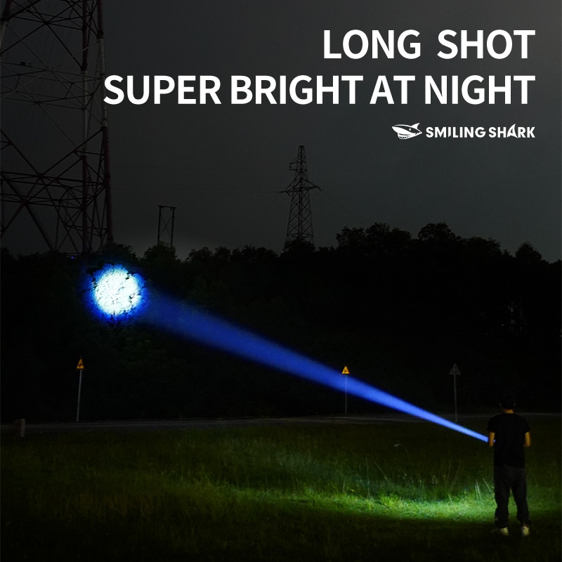SmilingShark SD5101 ไฟฉาย led แบบพกพา M60 6000LM ซุปเปอร์ไบรท์ COB คบเพลิง ด้วย การออกแบบสแน็ปล็อค ซูมได้ 6โหมด Type-C ชาร์จใหม่ได้ แฟลชสีแดงสีน้ำเงินสำหรับงานแคมป์ปิ้ง — صورة 2