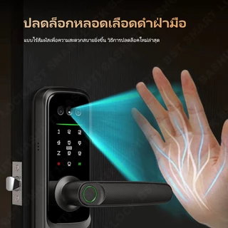 TUYA ใบหน้า 3D ล็อคประตูอัจฉริยะพร้อมออดล็อคปุ่มรหัสผ่านดิจิตอลพร้อมปลดล็อคระยะไกล Wi-Fi สําหรับประตูหลัก/ห้องนอน