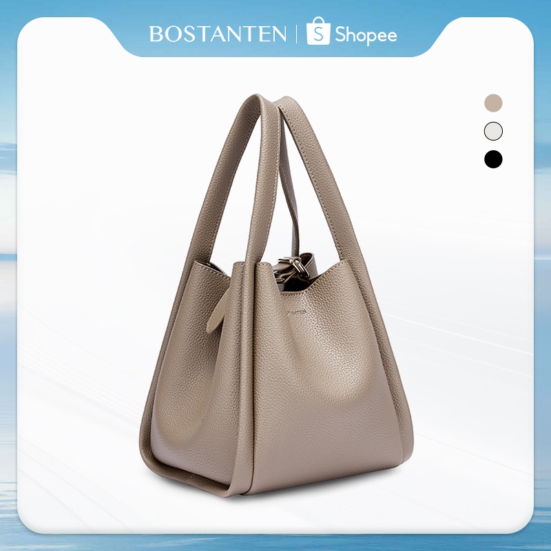 BOSTANTEN Plump Bag กระเป๋าถือ ความจุขนาดใหญ่ แฟชั่นสไตล์เกาหลี สําหรับผู้หญิง ของขวัญผู้หญิง – โปรปัง