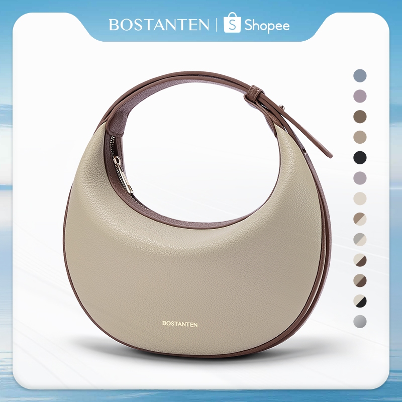 BOSTANTEN Eclipse moon bag  กระเป๋าสะพายไหล่ผู้หญิง กระเป๋าแฟชั่นผู้หญิง กระเป๋าถือ ของขวัญผู้หญิง