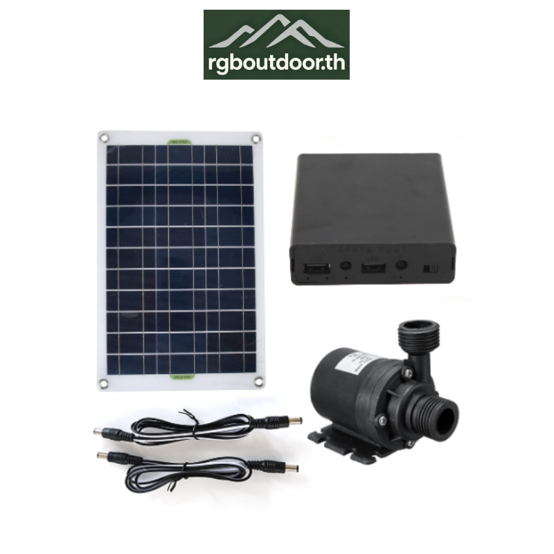 ชุดปั๊มน้ำพลังงานแสงอาทิตย์แบบไม่มีแปรง 50W อัตราการไหล 800L/H แผงโซลาร์เซลล์คุณภาพ แรงดันสูง ใช้งานยาวนาน