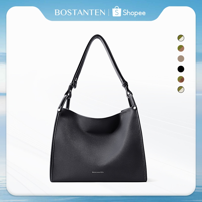 BOSTANTEN Carrie Bag กระเป๋าสะพายไหล่สำหรับผู้หญิง ทรงเรียบง่าย อเนกประสงค์ จุของได้เยอะ ราคา ถูกที่สุด ดีลบีเคเค