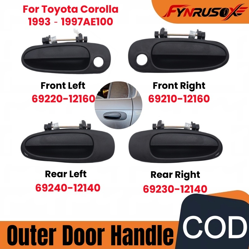 มือจับประตูด้านนอกสําหรับ Toyota Corolla สําหรับ Toyota Corolla 1992-1997 AE100
