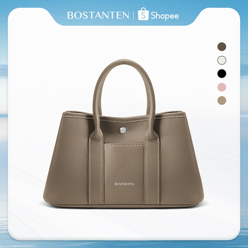 BOSTANTEN Garden Bag กระเป๋าถือผู้หญิง ความจุขนาดใหญ่ กระเป๋าสะพายไหล่แบบสะพายข้างแฟชั่นอเนกประสงค์