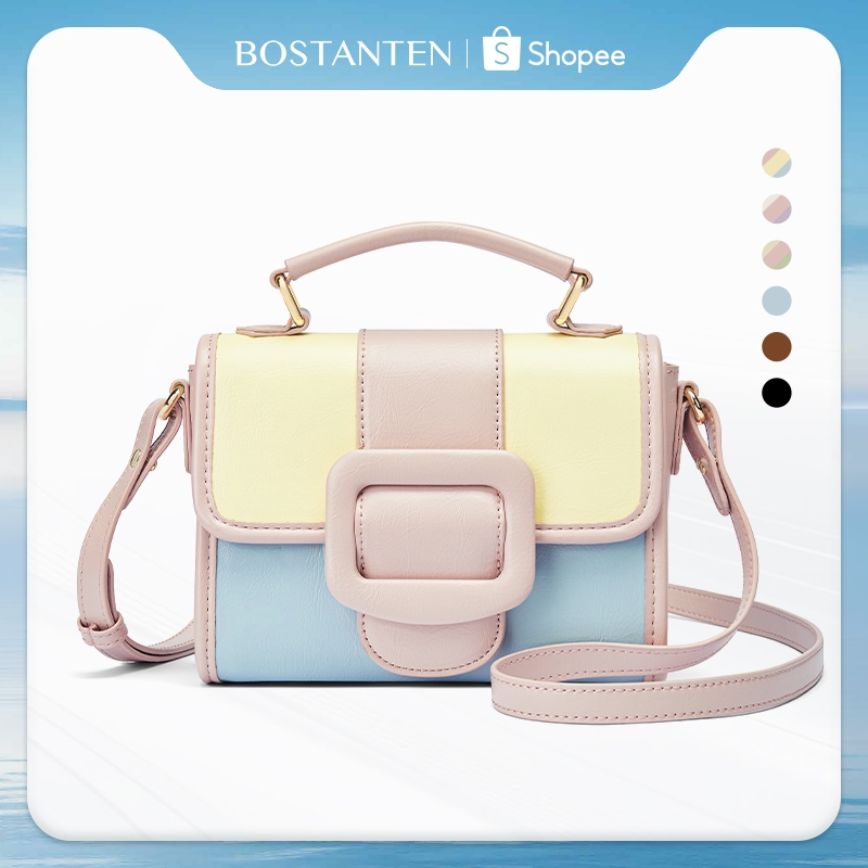 BOSTANTEN Icecream Bag กระเป๋าสะพายข้างผู้หญิง กระเป๋าถือผู้หญิง ทรงทันสมัยและเรียบง่าย