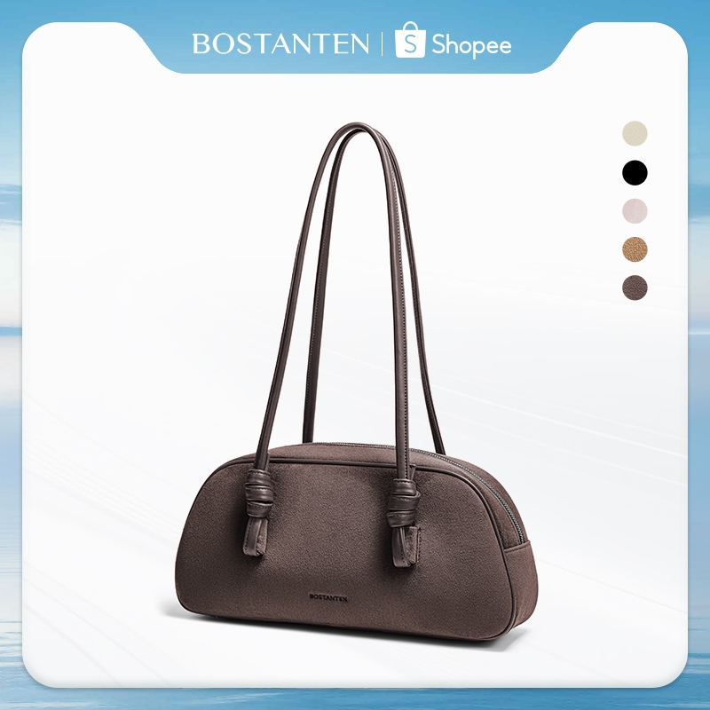 BOSTANTEN Polly Bag กระเป๋าถือสะพายไหล่สำหรับผู้หญิง กระเป๋าหนังกลับความจุขนาดใหญ่ ดีไซน์สวยงามและทันสมัย