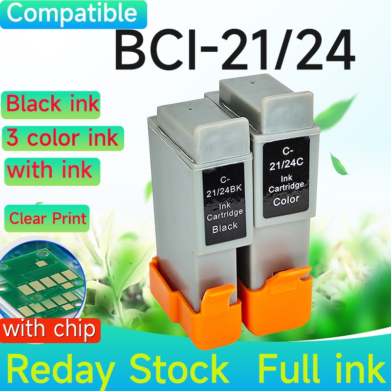 ใช้งานร่วมกับ BIC-24BK ตลับหมึก 24B/C 21B/C ตลับหมึกสําหรับ Canon IP1000 I255 S200 SPX2000 I250 I320