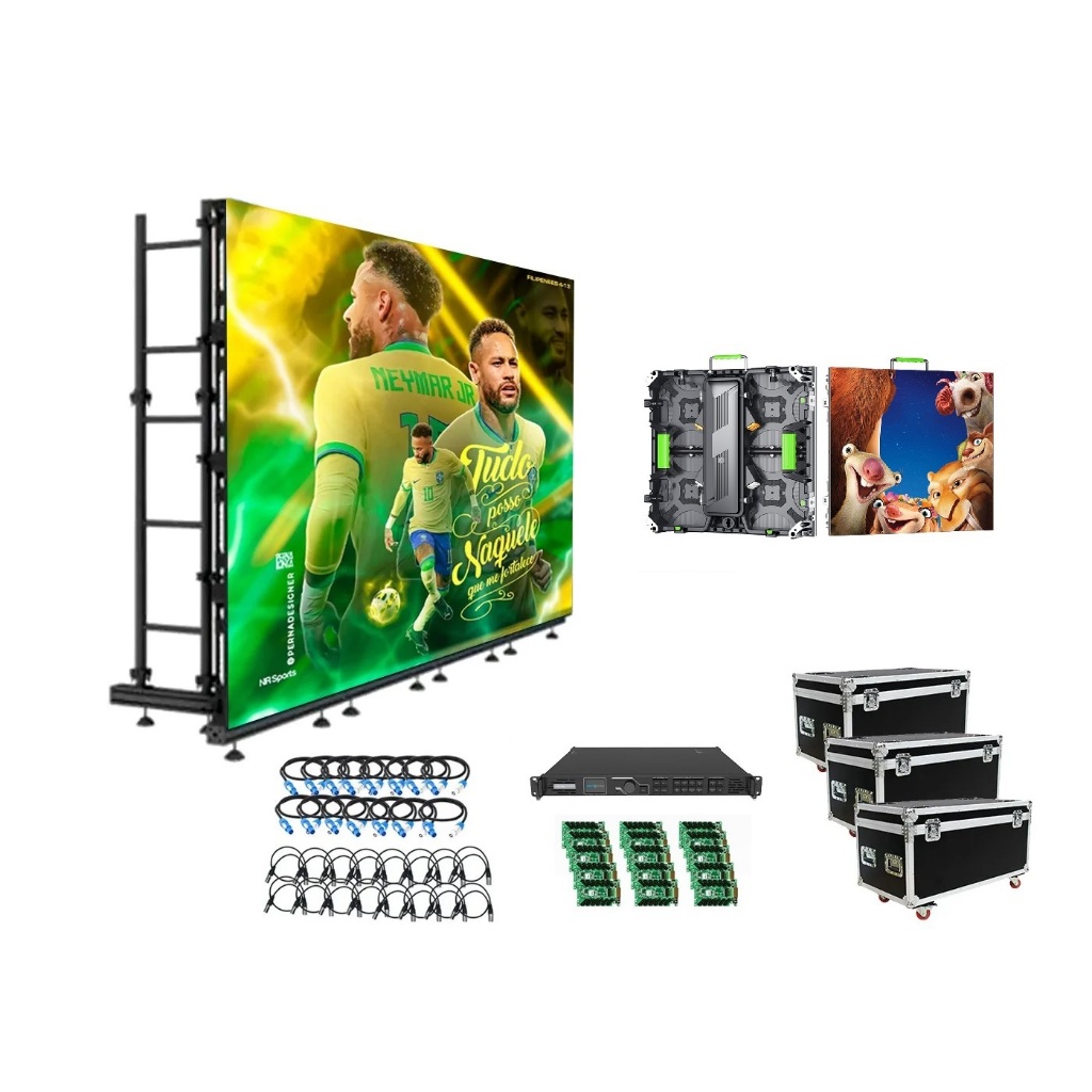 P3.91 500x500มม |500x1000 มม.สีเหตุการณ์เวทีจอแสดงผล LED แผง LED 7680Hz Refresh rate LED Video Wall 