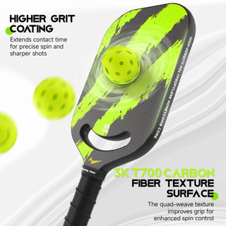 Warping Point Ascent Edgeless Carbon Fiber Pickleball Paddle - Thermoformed, USAPA Approved, Large Sweet Spot for Philippine Players