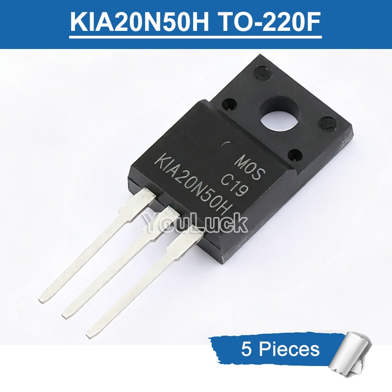 5 ชิ้น KIA20N50H TO-220F 20A/500V N-Channel MOSFET ทรานซิสเตอร์ใหม่เดิม