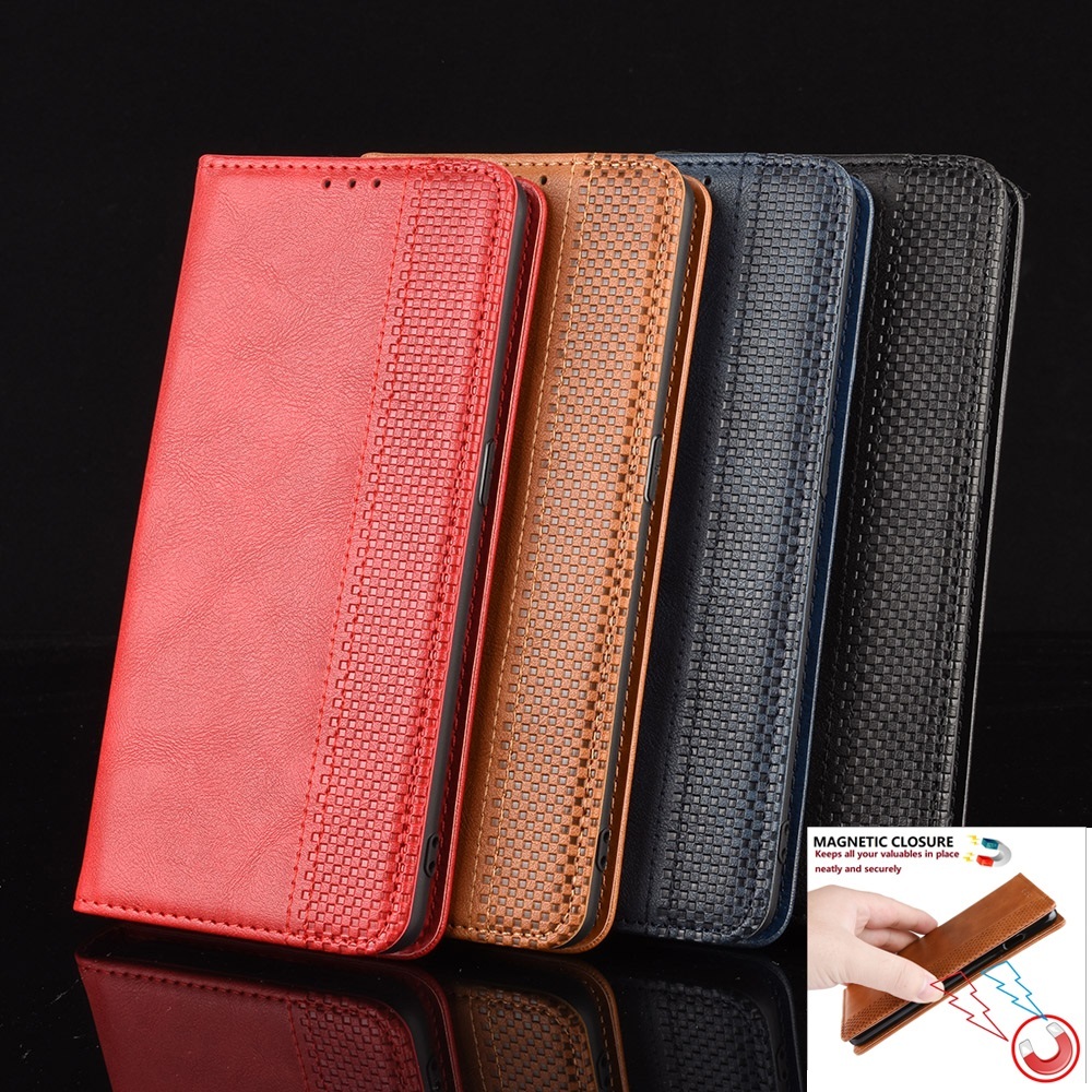 เคส Case for Infinix Hot 70 60i 60 50i 50 Pro+ Plus 20i 20 20s 12i 12 11s Note Edge 60 50 40 Pro 5G 11 11s 12 Pro 5G G88 G96 Smart 10 20 เคสโทรศัพท์หนัง TPU ฝาพับแม่เหล็ก พร้อมช่องใส่บัตร Retro Leather Case Flip Cover Magnetic Wallet ซองมือถือ CKFU