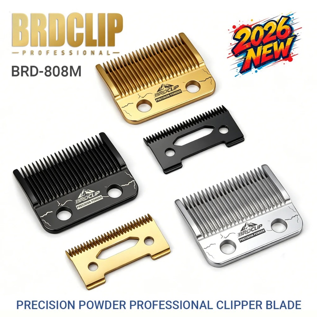 3 สี BRDCLIP Professional Clipper ใบมีดเปลี่ยน 808M ใช้ได้กับ Madeshow HULILANG ความแม่นยําสูง Sharp