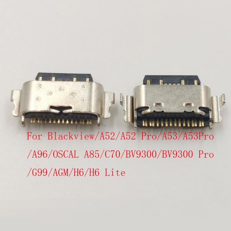 10-50 ชิ้นปลั๊ก USB สําหรับ AGM H6 Lite Blackview C70 BV9300 G99 A52 A53 Pro A96 A85 Charger ประเภท 