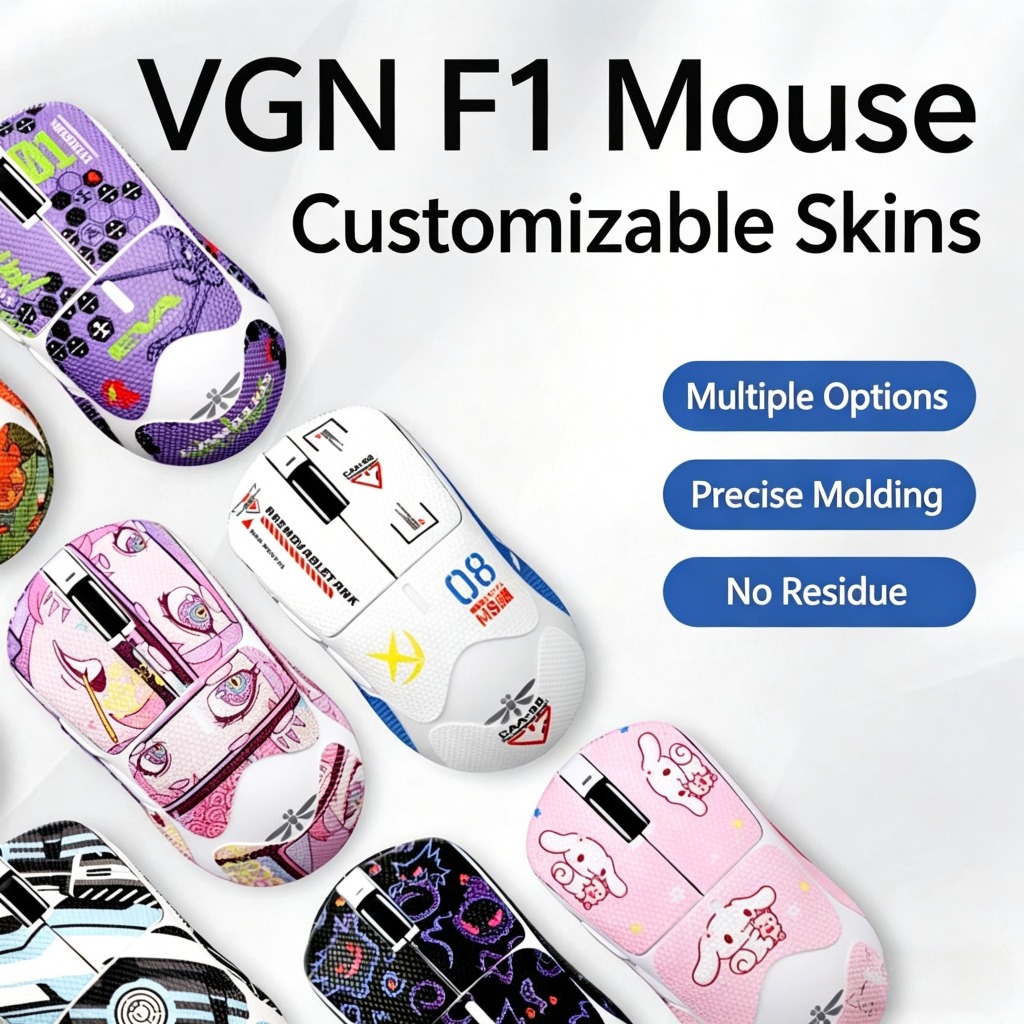 เทปกันลื่น VGN F1 PRO Max สำหรับเมาส์ไร้สาย PRO Wireless MOBA สติกเกอร์กันเหงื่อและดูดซับเหงื่อ แผ่นรองเท้าเมาส์ครอบคลุมทั้งหมด