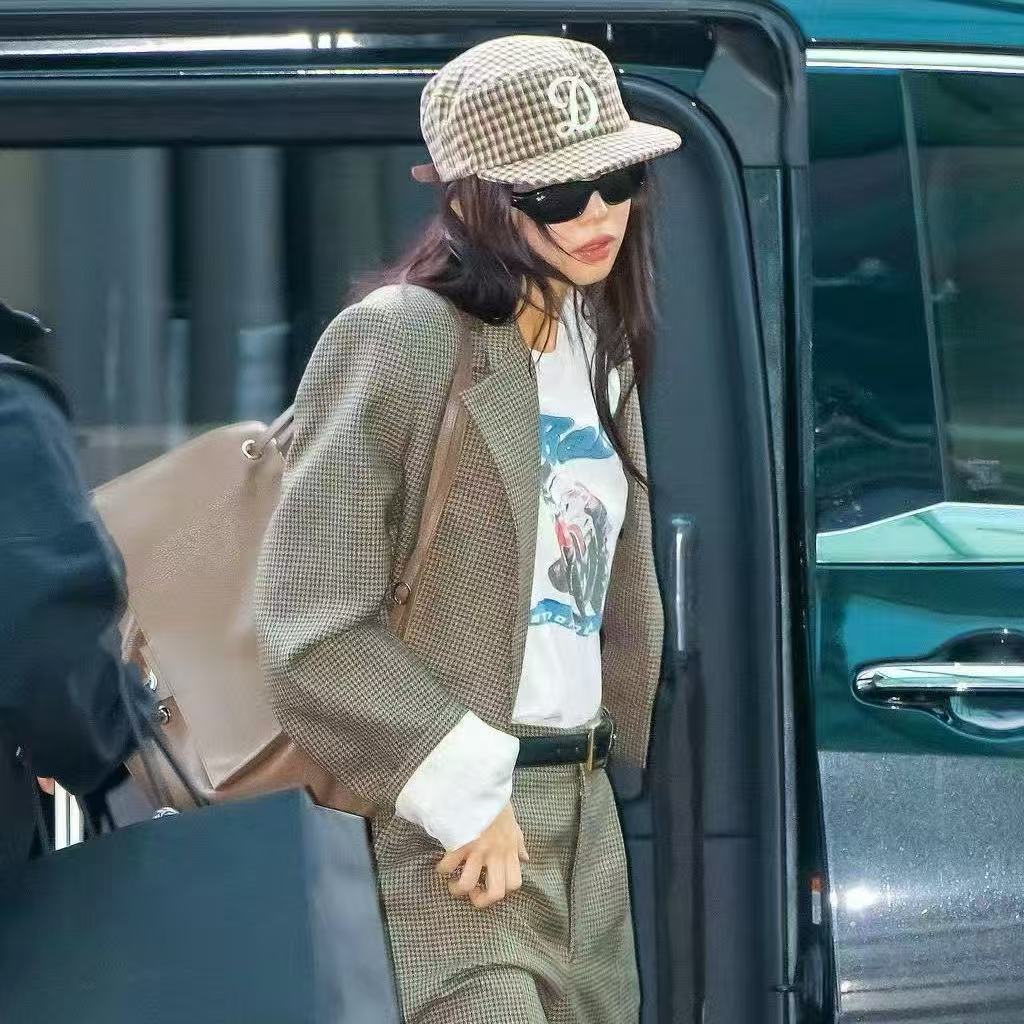 [Premium Limited] maxi Airport Bag jennie Underarm Shoulder หนังแท้ปากหญิง