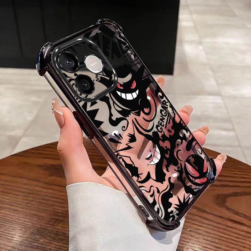OPPO A6C A6s 5G A6t Pro A6x A6 Pro 5G Pokemon Monster Crystal Case Clear Anti-Yellowing Soft Phone C