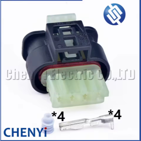 4 Pin ขั้วต่อกันน้ํารถยนต์ เซ็นเซอร์วัดการไหลของอากาศ สายรัดสายไฟ ปลั๊ก 805-122-542 A0285458326 805-