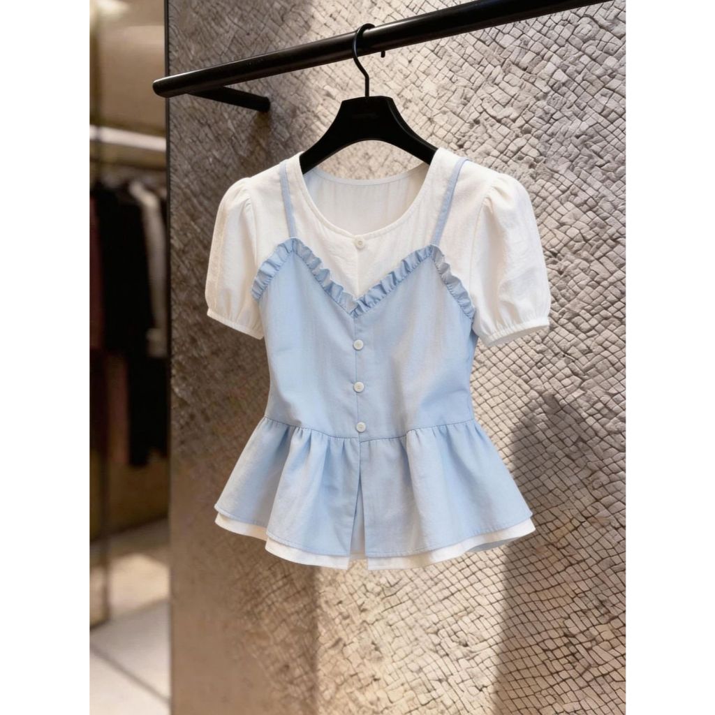 เสื้อแขนสั้นใหม่ล่าสุด อินเทรนด์สไตล์เกาหลี สวมใส่ง่ายสำหรับโอกาสพิเศษในฤดูร้อน