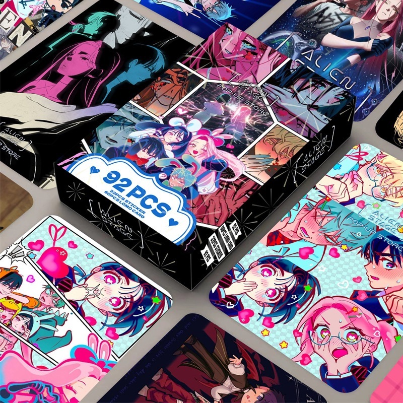 92 ชิ้น Alien Stage Lomo การ์ดสติกเกอร์ Ivan Till Hyuna Luka Mizi Suae คอลเลกชันพวงกุญแจ