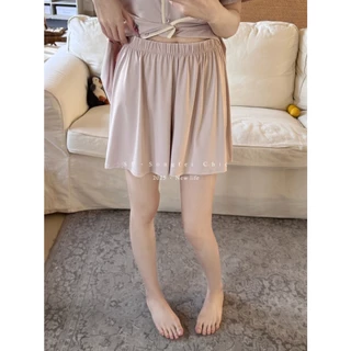 Sinbounboun ชุดนอน ผ้า เสื้อแขนสั้น กางเกงขาสั้น เบา ใส่สบาย [Thai designer]