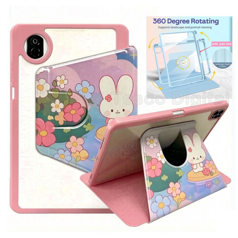สําหรับ HONOR Pad X8a NDL-W09 11.0 นิ้ว (2024) 360 หมุนแท็บเล็ตป้องกันกรณี HONOR Pad X8a NDL-W09 202