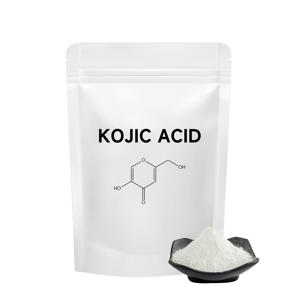 ราคาที่ดีที่สุดคุณภาพสูงเครื่องสําอางเกรด Kojic Acid Whitening Skincare Cas 501-30-4 Kojic Acid Powd