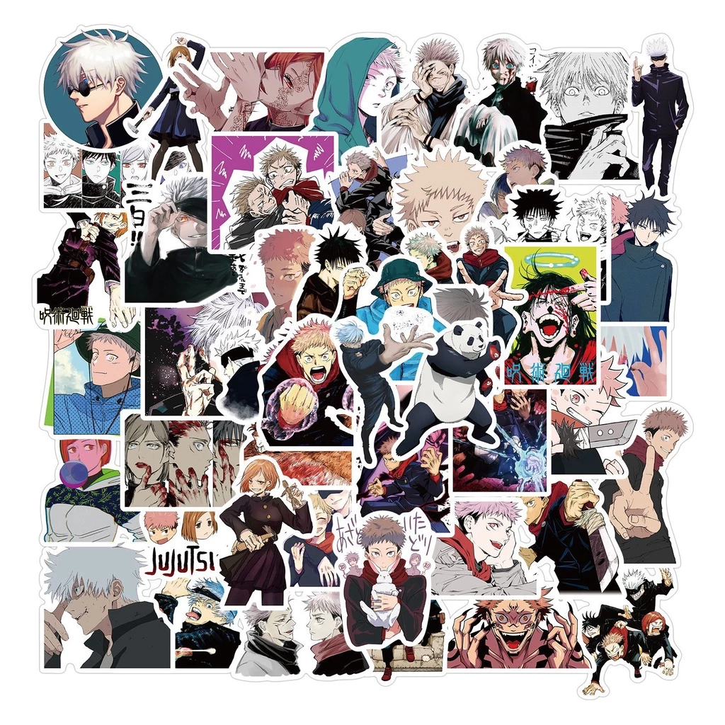 50 ชิ้น/เซ็ต Jujutsu Kaisen สติ๊กเกอร์ DIY Fashion Decals สติ๊กเกอร์ Doodle