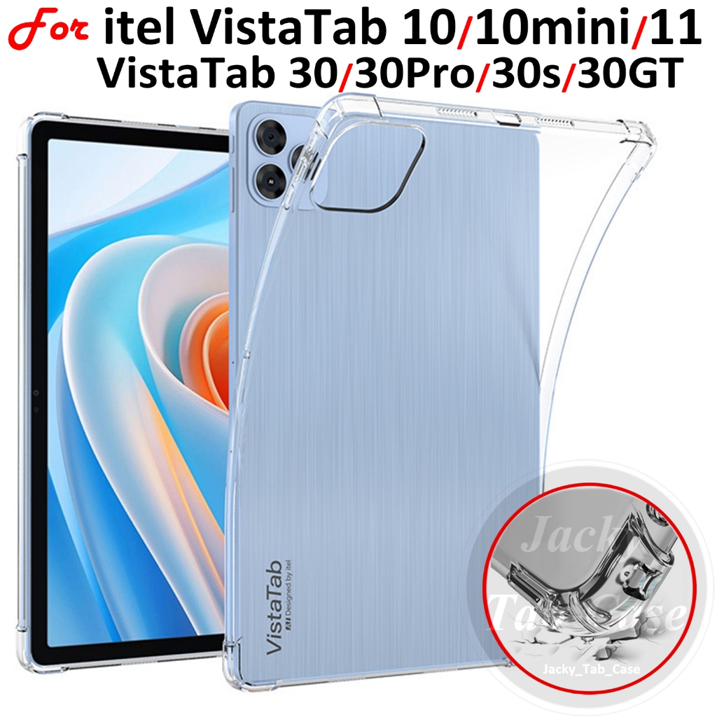 For itel VistaTab 30 Pro 30S 11 10 mini GT 30GT แท็บเล็ต 13 11 10.1 8 นิ้วซิลิโคนโปร่งใสกันกระแทก So