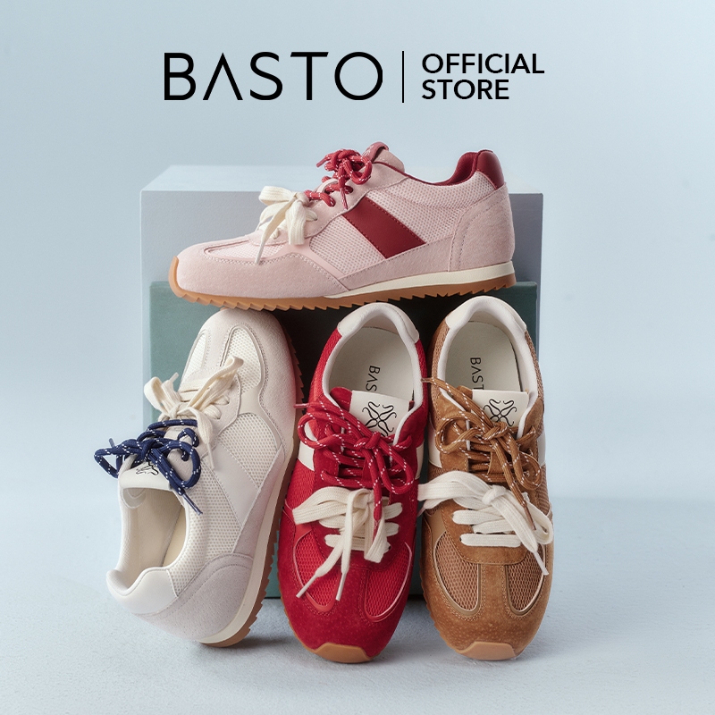 BASTO Women's Ballet Sneakers รองเท้าบัลเล่ต์ รองเท้าผ้าใบ A6115