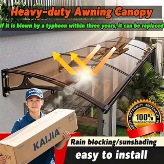 【Free shipping】Heavy-duty Awning Canopy with Bracket Frame Outdoor Waterproof Sun Shelter Anti UV，Use for 30 years