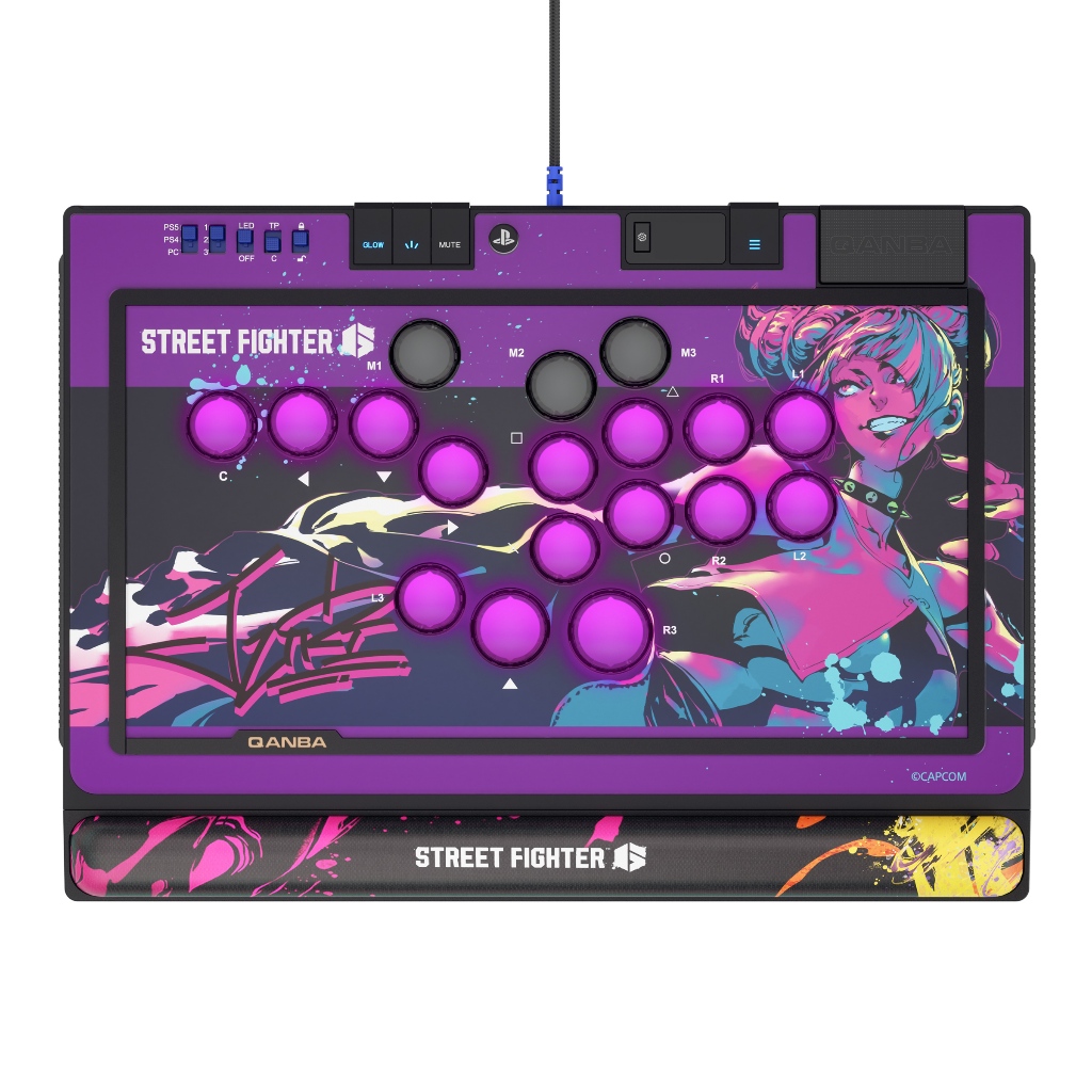 QANBA SAPPHIRE S1 Leverless Arcade Controller CAPCOM Street Fighter Juri Fightstick สําหรับ PC/ PS4 