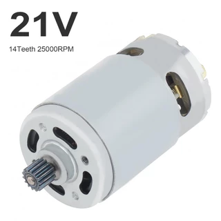 RS550 เลื่อยโซ่มอเตอร์ 21V 25000RPM เลื่อยไฟฟ้า Micro DC มอเตอร์สําหรับเลื่อยลูกสูบ/ชาร์จมือ/สว่านไฟฟ้าพร้อม 8.4 มม.14 ฟันเกียร์, RS550 Micro DC มอเตอร์
