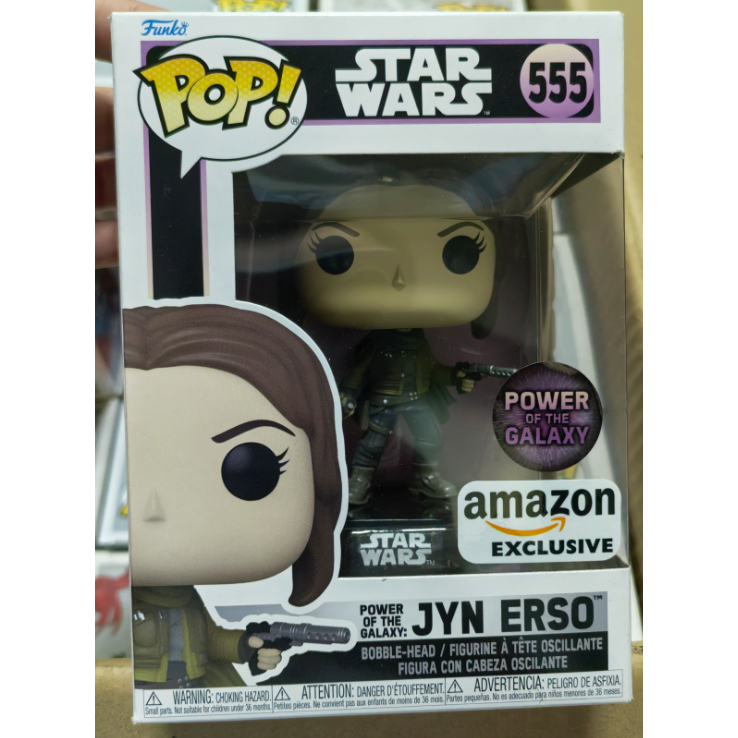 Funko pop Star Wars Series Power of the Galaxy-Jyn Erso 555 ของเล่นอินเทรนด์รูปตุ๊กตา