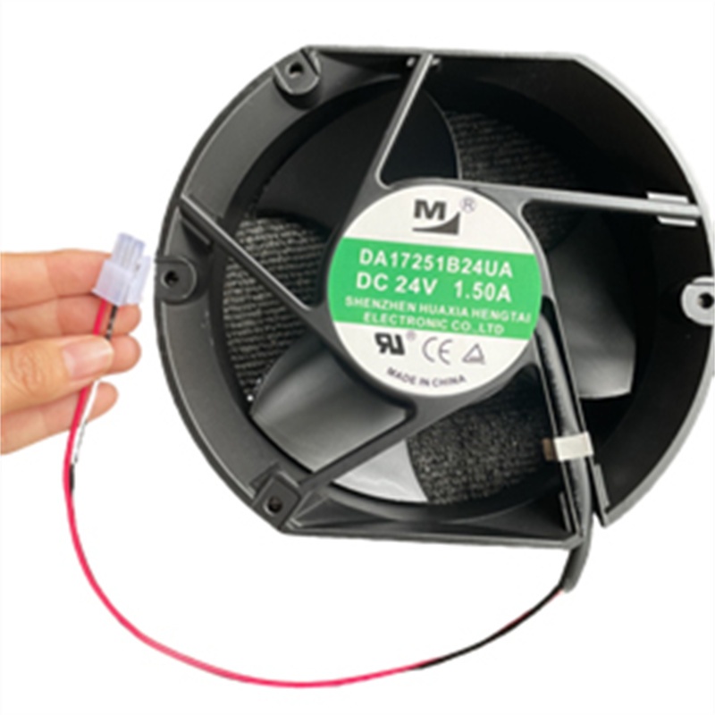 24V 1.5A DA17251B24UA พัดลมระบายความร้อน DC 17251 172x152x51 มม. พัดลมอินเวอร์เตอร์อุตสาหกรรม